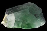 Large Green Fluorite Crystals over Schorl - Namibia #169369-2